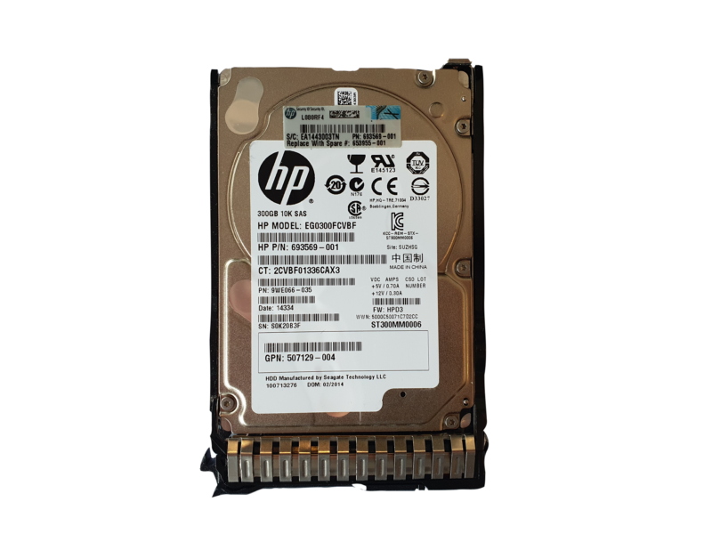 HP G8 G9 300GB 6G 10K 2.5 SAS 1